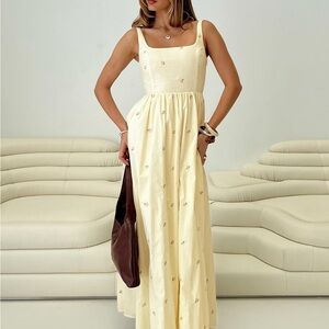 Princess Polly Yellow Floral Maxi Dress